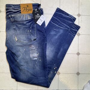 PRPS Mens Jeans‎ Distressed Cayenne Size 40 Blue Jeans Japanese Denim Designer